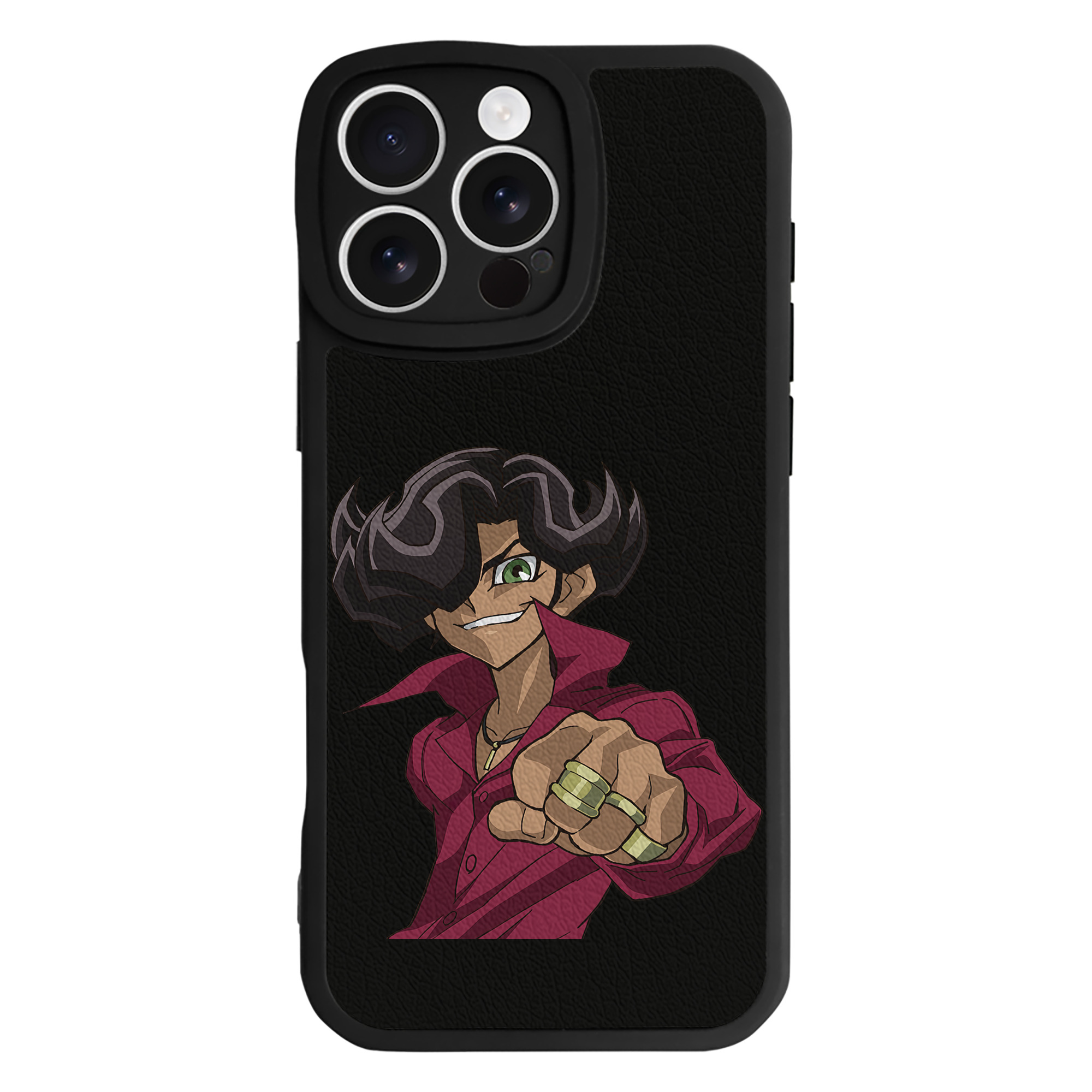 遊☆戯☆王 Yu-Gi-Oh! 【iPhone 16シリーズ対応】シリコンスマホケース（レザー調） 材質：シリコン